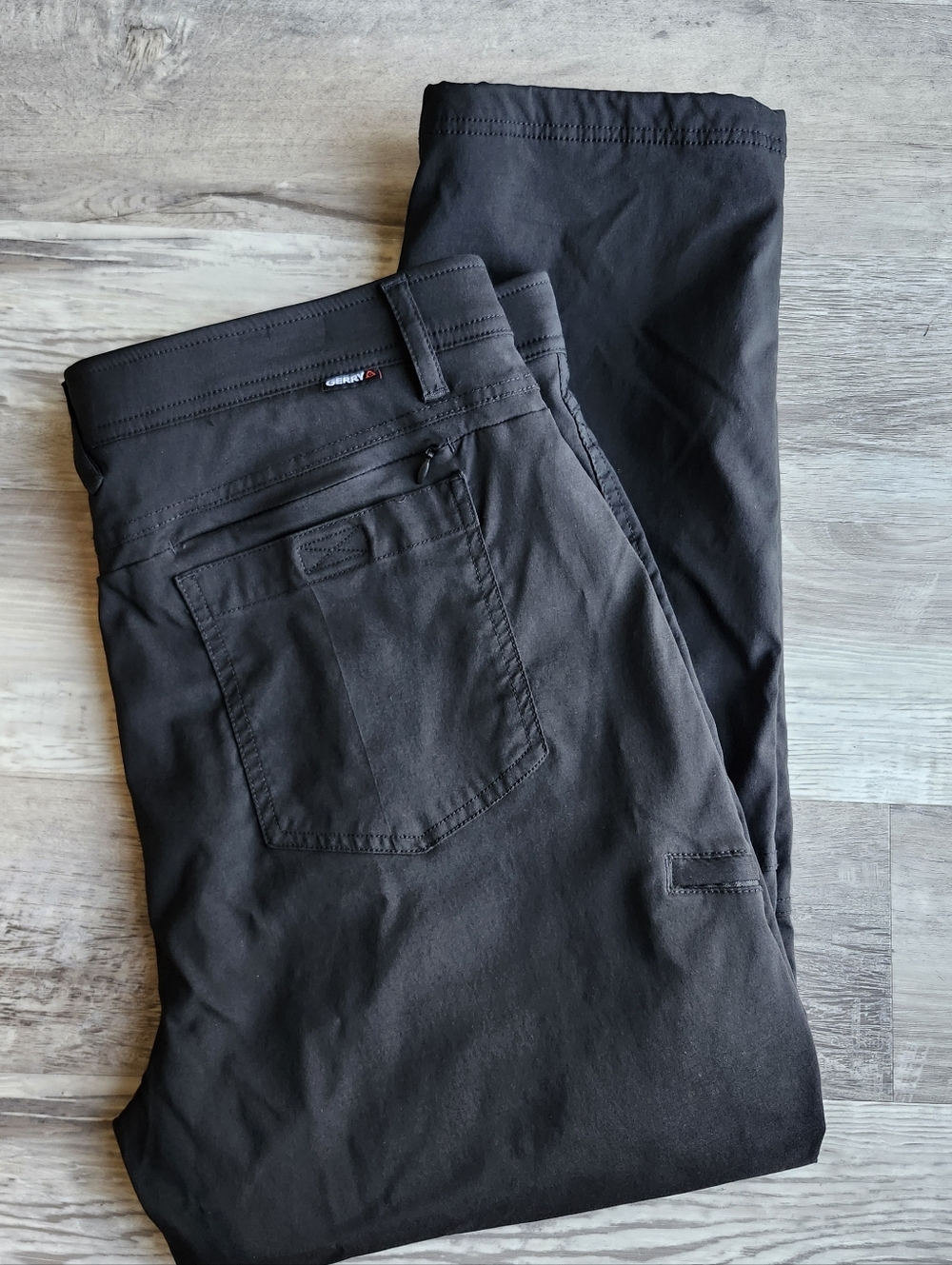Gerry Mens 40x30 Black Stretch Pants Nylon Spandex Outdoor Hiking